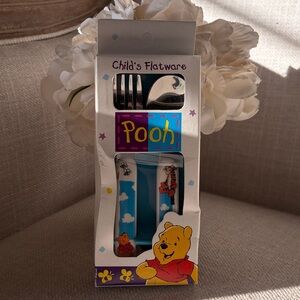 Pooh Vintage Childs Flatware Zaks Designs New in Box